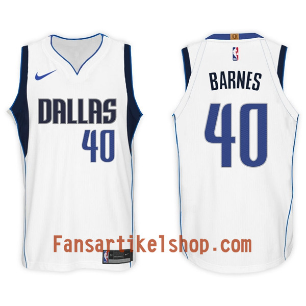 NBA Dallas Mavericks Trikot Harrison Barnes 40 Nike 2017-18 Weiß Swingman - Herren NBA Dallas Mavericks Trikot Harrison Barnes 40 Nike 2017-18 Weiß Swingman - Herren